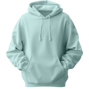Sudadera con Capucha para Hombre, Color Verde Menta, Corte Regular, Felpa de Algodón, Color Sólido, con Bolsillo, Estilo Casual para Otoño - Product Image 4