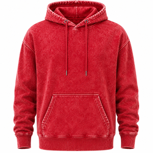 Sudaderas con capucha para hombre, lavadas al ácido, de algodón 100% de alto gramaje, sudaderas con capucha lisas para hombre, sudaderas con capucha personalizadas para hombre - Product Image 1