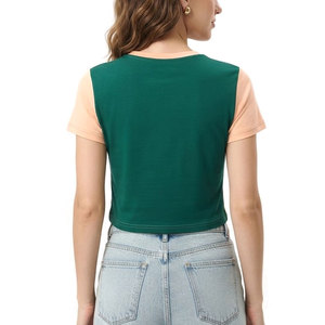 เสื้อครอปท็อปผู้หญิง แขนสั้น ทรงสั้น สวมใส่สบาย ผ้าเนื้อนุ่ม ดีไซน์ทันสมัย กระชับรูปร่าง กำลังเป็นที่นิยม - Product Image 2