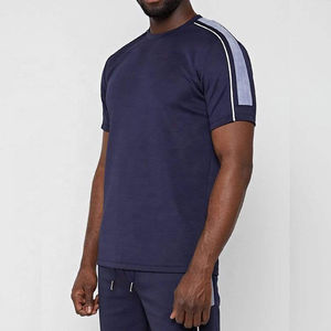 Ensembles de shorts d'été pour hommes, nouvelle collection, 100% coton, t-shirt à manches courtes et shorts, 2 pièces, design personnalisé, ensembles d'été pour hommes - Product Image 2