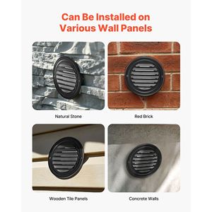 Copertura per Bocchetta di Ventilazione Rotonda da 4 Pollici in Acciaio Inox Premium con Griglia di Protezione - Product Image 6