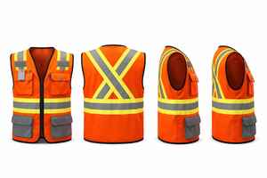 Chaleco de Seguridad Reflectante Personalizado, Certificado, Impermeable, de Alta Visibilidad, con Malla Transpirable para Trabajadores de la Construcción - Product Image 4