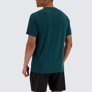 เสื้อเชิ้ตแขนสั้นคอกลมสีพื้น ทรงปกติ ใส่สบาย ระบายอากาศได้ดี แห้งเร็ว เหมาะสำหรับฤดูร้อน ยืดหยุ่น น้ำหนักเบา - Product Image 4