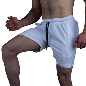 Shorts de sport décontractés personnalisés pour hommes, en coton, pour la course et la musculation, pantalons amples 2-en-1 pour la gym - Product Image 3