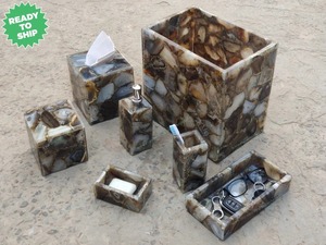 Juego de Baño de Resina en Oferta, Juego de Baño Hecho a Mano con Accesorios de Resina, Juego de Regalo para Decoración Navideña del Hogar - Product Image 4
