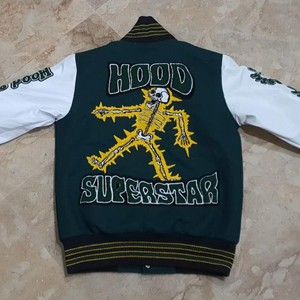 Veste de baseball personnalisée de haute qualité pour adultes et jeunes, hiver, grande taille, couleur personnalisée, veste varsity en polaire, séchage rapide - Product Image 2