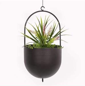 Pot suspendu en métal, pot à plantes décoratif pour balcon, salon, patio - Product Image 1