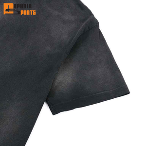 Wholesale 100% Cotton Acid Wash Oversized <b>Tshirt</b> 250Gsm Heavyweight T Shirt for Men Custom Sun Fade T Shirt Crewneck <b>Tshirt</b> - Product Image 4