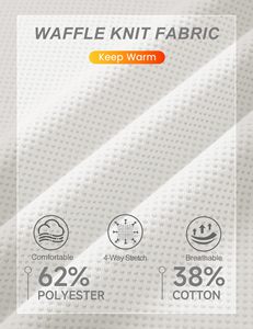 Custom Men Thermal <b>Undershirt</b> <b>Long</b> <b>Sleeve</b> Waffle Base Layer OEM Bulk Wholesale - Product Image 4