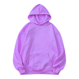 High Quality 100% Cotton French Terry Regular Fit Heavyweight <b>Thick</b> <b>Fleece</b> Pocket Pullover Hoodie Plain Blank Custom Men Hoodies - Product Image 1