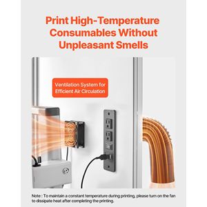 Tenda per Stampante 3D in Acrilico Trasparente Impermeabile, Antipolvere e Ventilata con Protezione a Temperatura Costante - Product Image 6