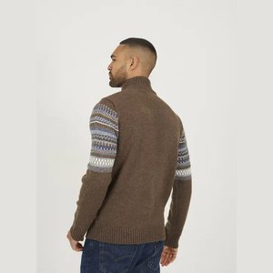 Sweat-shirt à col zippé en molleton pour homme, coupe oversize, avec logo personnalisé, imprimé, vente en gros - Product Image 4