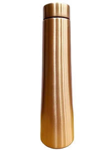 Botella de agua de cobre Diseño martillado Frasco de bebida ecológico versátil para Yoga Ayurveda Beneficios DE SALUD Fiestas Mejor agarre - Product Image 2