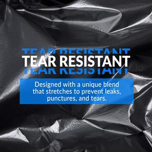 Bolsas de Basura Negras Resistentes TH GB-001 para Uso en Exteriores y Comercial, Bolsas Industriales Grandes para Basura, Resistentes a Pinchazos - Product Image 6