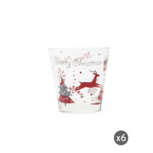 Set di 6 Bicchieri Excelsa Merry Christmas da 25 Cl Multicolore - Product Image 3