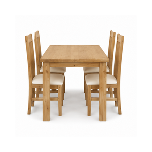 Ensemble de salle à manger en teck rectangulaire moderne, durable et écologique ARTERRA avec chaises à dossier à lattes pour hôtels et restaurants - Product Image 2