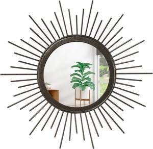 Miroir mural décoratif avec cadre élégant pour une utilisation murale intérieure - Product Image 1