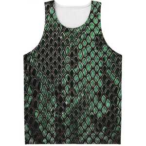 Men's <b>Snake</b> Print <b>Tank</b> Top O-Neck Casual Sleeveless Shirt Sublimation Printed Polyester - Product Image 5