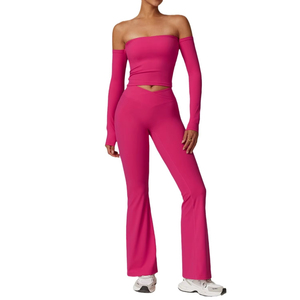 Women's Workout Activewear Set Seamless Yoga Sports Bra and Stretch High <b>Waist</b> <b>Leggings</b> Gym Clothing - Product Image 3