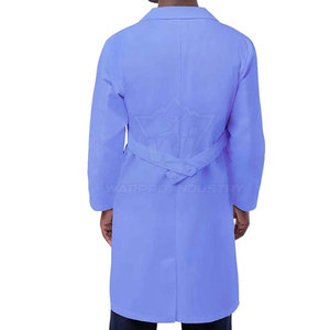 Blouse de laboratoire à manches longues, fermeture avant, tissu lisse et coupe confortable pour le personnel des magasins et l'utilisation au travail - Product Image 3
