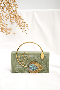 Elegante Figura Geométrica Pintada a Mano con Resina Epoxi Transparente y Ecológica, Moda de Lujo para Mujer, Navidad - Product Image 5