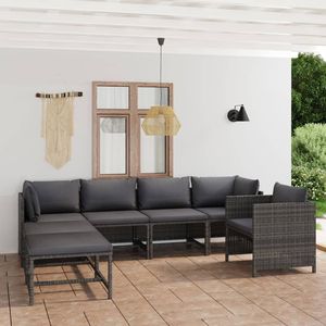 Ensemble de salon de jardin gris anthracite - Product Image 1
