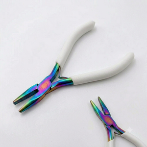 Pinzas Profesionales de Alta Calidad para Extensiones de Cabello, de Acero Inoxidable, Punta Plana con Dientes, Herramientas para Extensiones de Cabello, Novedad 2026 - Product Image 6