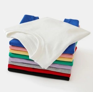 T-shirt à manches courtes en coton 100% respirant et doux, col rond, avec impression DTG de logo personnalisé, tissu 160g - Product Image 3