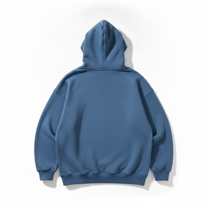 เสื้อฮู้ดดี้ปักลายปีกนกสำหรับผู้ชาย พรีเมียม ทรงโอเวอร์ไซส์ สไตล์ลำลอง ผ้าเฟรนช์เทอร์รี่ มีกระเป๋าโลโก้ด้านหน้า - Product Image 3