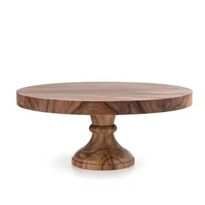 Serving Stand Wooden Cake Stand Cake Display Stand Dessert Serving Tray Party Table Decor - Product Image 1