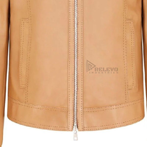 Plain Black <b>Genuine</b> <b>Leather</b> <b>Jacket</b> For Men All-match Motorcycle <b>Jacket</b> PU <b>Leather</b> Men <b>Leather</b> <b>Jacket</b> for Men Autumn Windproof - Product Image 5