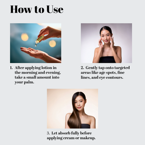 เซรั่มดูแลผิวต่อต้านริ้วรอย25มล. ด้วยทองคำเปลว24K ผลิตภัณฑ์บำรุงผิวหน้าที่เป็นกรดอ่อน - Product Image 5