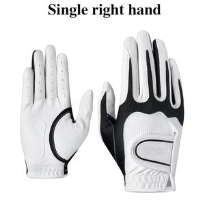 Guantes de Golf de Dedo Completo con Servicio OEM, Color Blanco y Negro, Cuero Genuino, Antideslizantes, Suaves y Transpirables - Product Image 2