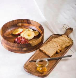 Tabla de Cortar Rectangular de Madera de Olivo Hecha a Mano, Arte Indio Exótico, 1.5 cm de Grosor, Apta para Lavavajillas, Elegante Artesanía de Cocina - Product Image 6