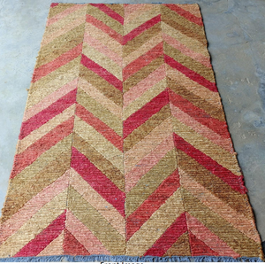 Alfombra de Yute Natural, Moderna, Geométrica, Hecha a Mano, Ecológica, Apta para Mascotas, para Sala de Estar, Dormitorio, Pasillo, Decoración del Hogar - Product Image 4