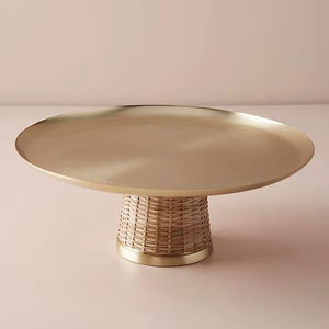 Soporte para Pastel de Aluminio de Diseño Clásico para Mesa de Postres Formal, que Ofrece Elegancia y Durabilidad Atemporales - Product Image 1