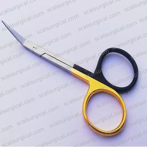 Tijeras Wilmer Converse Angled on Flat 4.25, Instrumento Quirúrgico Oftálmico de Acero Inoxidable Alemán - Product Image 2