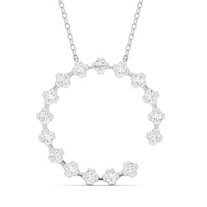 Pendentif initial lettre C en diamant de laboratoire taille coussin, serti quatre griffes, en or 10K 14K 18K et argent 925 935, vente en gros - Product Image 2