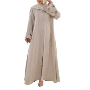 Wholesale Luxury Diamond Open Button <b>Abaya</b> Dress Turkey Modest Dubai EID Robe for Women Casual Style Luxury Kimono for Muslims - Product Image 1