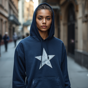Sudadera con Capucha Estampada de Estrellas, Unisex, de Algodón y Felpa, Diseño Cósmico, Ropa Urbana, Personalizable OEM/ODM - Product Image 1