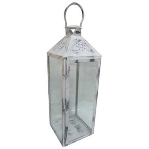 Lanterne de petite taille, finition polie, pour la maison, le salon et les tables de mariage, éclairage décoratif au sol, utilisation décorative, lanterne en métal et en verre - Product Image 2