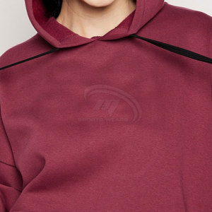 Fabricante Pakistaní, Chándal Casual con Capucha para Mujer, Ecológico, 100% Algodón, Color Sólido - Product Image 5