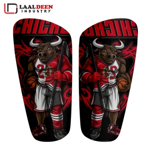 Protector de espinilla personalizado al por mayor 2026 para fútbol, sublimado, con la mejor publicidad de patrocinadores - Product Image 5