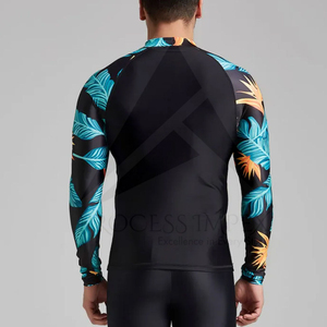 Vente en gros de rashguards pour hommes, protection UV, manches longues, respirants, vêtements de surf athlétiques, rashguards de qualité supérieure pour hommes, séchage rapide - Product Image 2