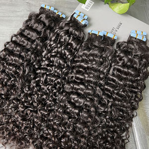 Extensions de cheveux humains Remy bouclés de luxe, texture naturelle, doux, volumineux et rebondissants, mèches de cheveux pour femmes, en gros - Product Image 4
