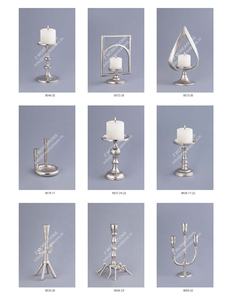 Support de bougie conique en aluminium style fourmi, décoratif, argenté, pour la maison et Halloween - Product Image 2