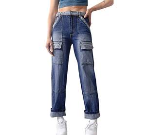 Jeans Rasgados para Hombre, Tallas Grandes, Azul Desgastado, Personalizados, Sin Pedido Mínimo - Product Image 3