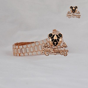 Montre en diamant moissanite de qualité supérieure pour homme, montre-bracelet de luxe tendance avec boîtier en acier inoxydable et bracelet réglable - Product Image 3
