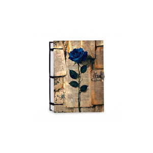 <b>A5</b> Handmade Paper <b>Notebook</b> 100 Pages | Premium Eco Friendly Journal Elegant Vintage Flower Theme | Hard Cover Diary Sketchbook - Product Image 3