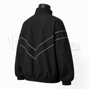 Veste coupe-vent en nylon personnalisée, veste de sport légère, vêtements de sport de rue, vêtements d'extérieur coupe-vent, fabricant OEM ODM en gros - Product Image 4